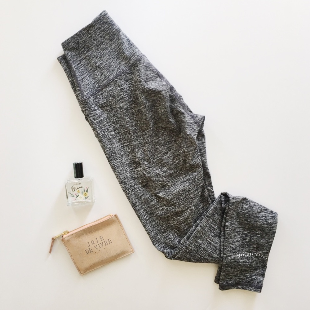 Good hYOUman Gray “Everyday Grateful” High-Waist Legging